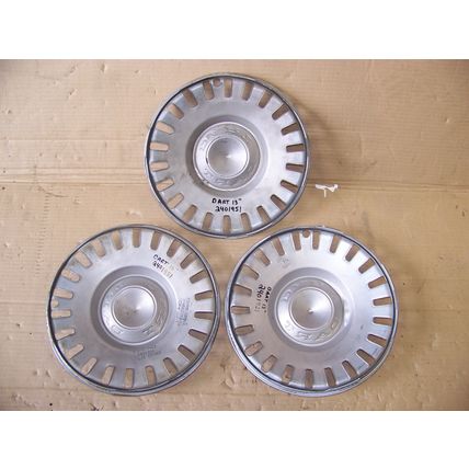 1963 64 DODGE DART 13" HUBCAPS (3) OEM #2401951