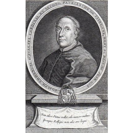 JOSEPH EMMANUEL OF ATALAYA 1758 Cardinal Inquisition ANTIQUE ENGRAVING