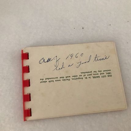 Vintage Mini Travel Photo Booklet St. Augustine Florida 1960