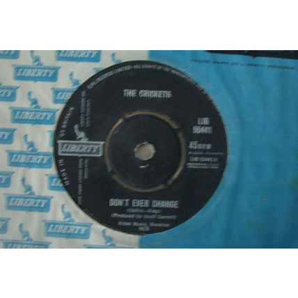 A4-THE CRICKETS-Don't Ever Change–UK 7" SINGLE -1962-NM The Crickets ‎