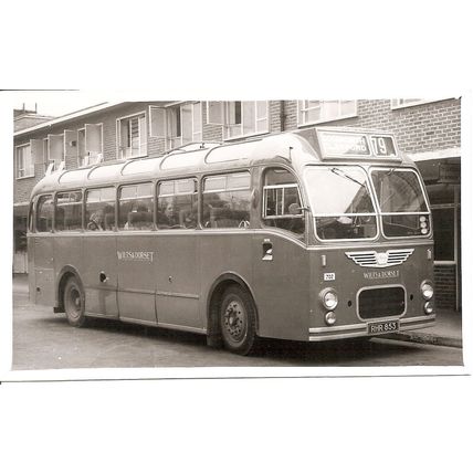 Black & White Photograph of Wilts & Dorset Motor Services Ltd. - RHR 853