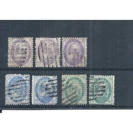 Tonga Stamps 1886 King George I used lot. (AR257)