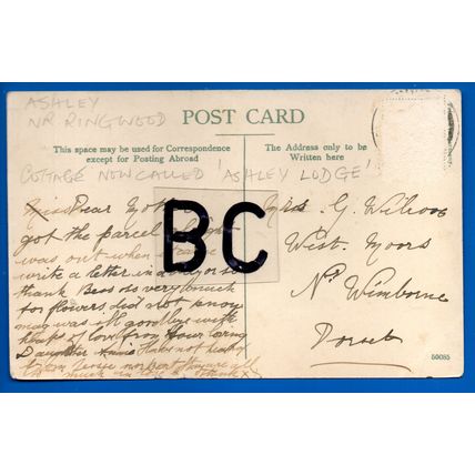 Postcard Shave's Lodge Ashley / Somerley Ringwood Hampshire Nr Verwood Ferndown