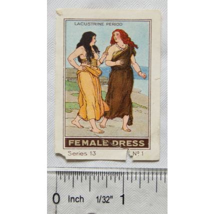 Matchbox Label - Female Dress - Lacustrine Period