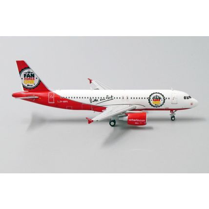 A320 AIR BERLIN "FAN FORCE ONE" REG: D-ABFK W/ANTENNA - JC WINGS LH4096 1/400
