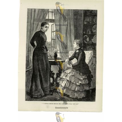 Serious Discussion by Victorian Girls, Book Illustration (Print), 1881/2