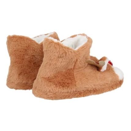 LINEA Men's Christmas Reindeer Slipper Boots BNWT