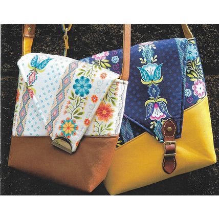 Mrs H. The Squiffy Sling Shoulder Bag Paper Pattern 8x9x3” or 10x11x4”