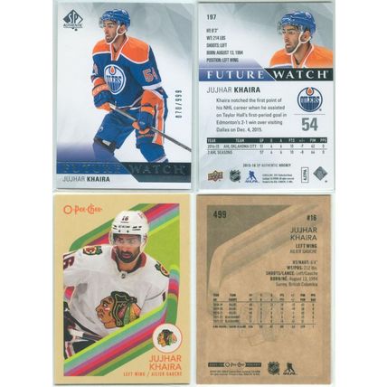 Jujhar Khaira 4x card lot incl Future Watch, Retro