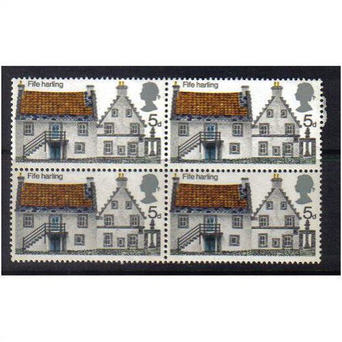1970 GB FIFE HARLING 5D BLOCK OF 4 MNH SG 815