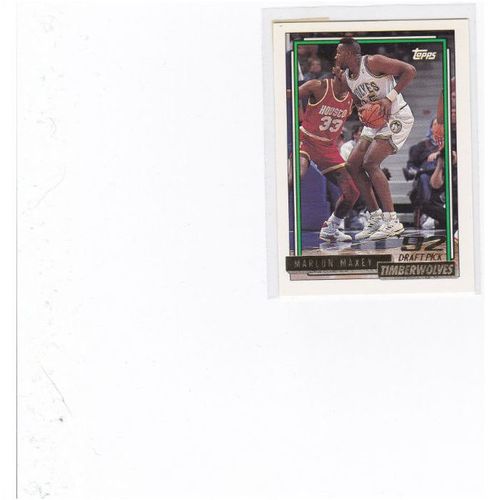 1992-93 Topps Basketball Marlon Maxey-GOLD #346