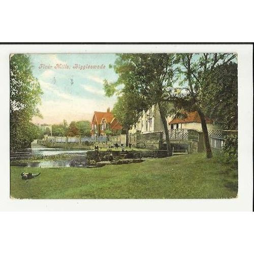 Bedfordshire BIGGLESWADE Flour Mills Postcard by Valentine