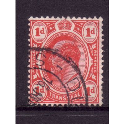 TRANSVAAL 1905 SG274 1d SCARLET FINE USED
