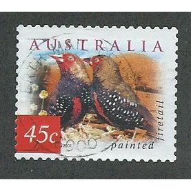 AUS 2001 45c (S/A) 'FLORA AND FAUNA-BIRDS-FIRET (P12.5X13)FINE USED (EBID41-364)