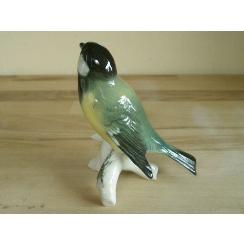 German Karl Ens Porcelain Great Tit Bird Figurine - Windmill Stamp. A/F