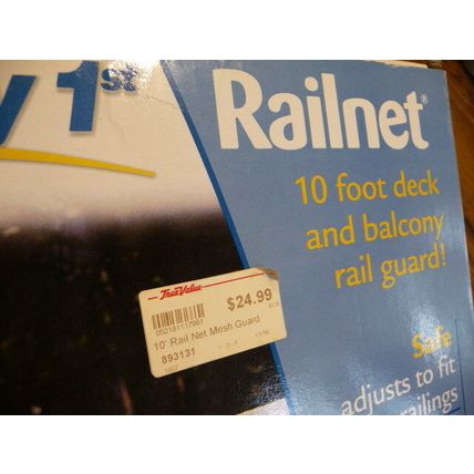 Safety 1st Baby Kids RailNet Indoor Stairwell Outdoor Balcony Deck Guard