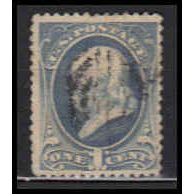 Used 206 1c Benjamin Franklin Barely Clears RA0348