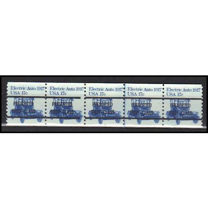 1906a 17c Electric Auto Fine MNH Dry Gum PNC 3A/5 Gap 1L AA0165