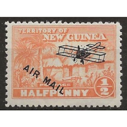 New Guinea 1931 SG137 1/2d Orange AIR Mounted Mint ..