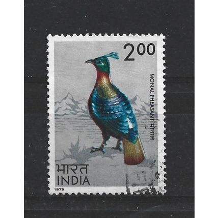 India.SG766 2r Himalayan Moral Pheasant.Fine Used.June23