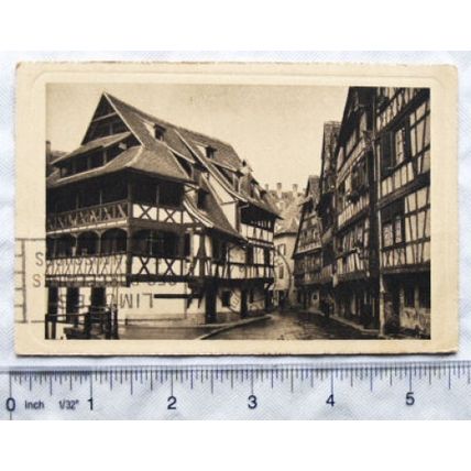 1928 postcard Bains aux Plantes, Strasbourg