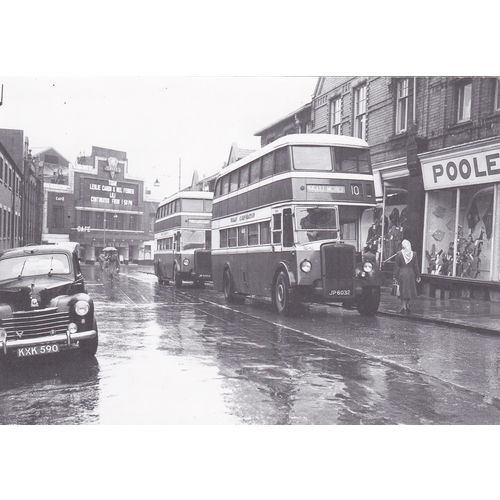 Reproduction 1947 Leyland Titan PD1 Double Decker Bus Postcard (BU1456)