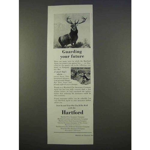 1955 Hartford Insurance Ad - Guarding Your Future