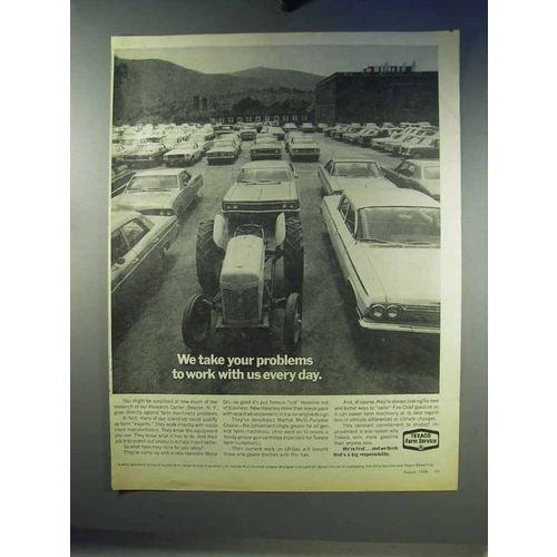 1968 Texaco Farm Service Gasoline Ad - Take To Work