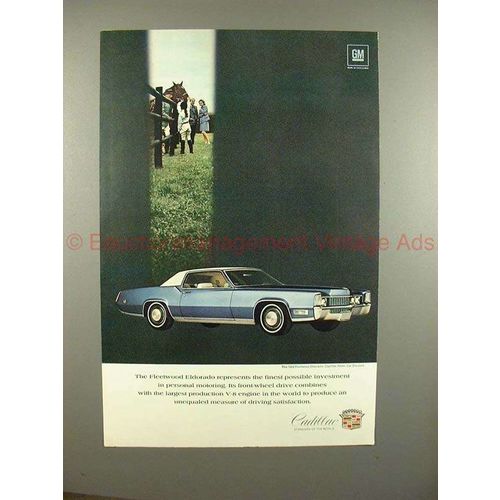 1969 Cadillac Fleetwood Eldorado Car Ad!!