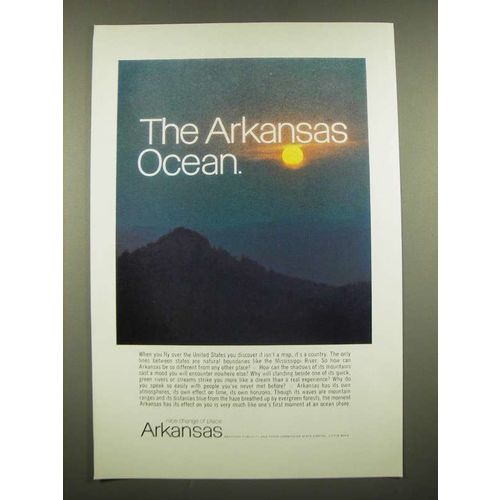 1969 Arkansas Tourism Ad - The Arkansas Ocean