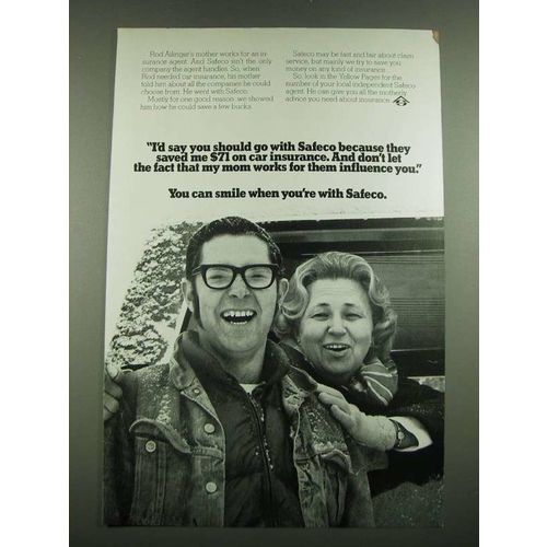 1974 Safeco Insurance Ad - My Mom Works For Them
