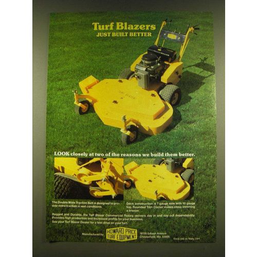 1990 Howard Price Turf Equipment Turf Blazers Ad
