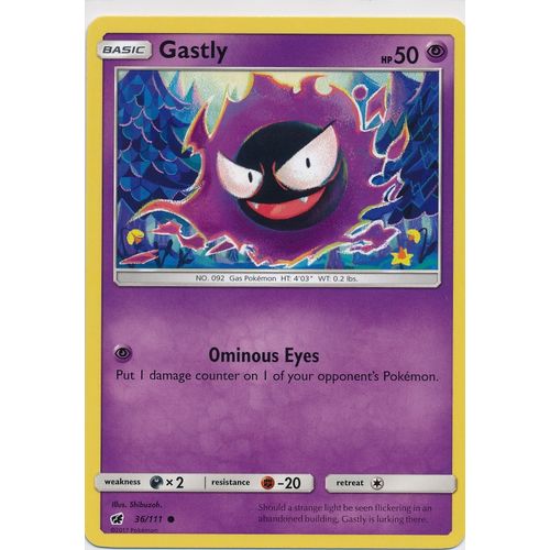 Pokemon Sun & Moon Crimson Invasion 36/111 Gastly