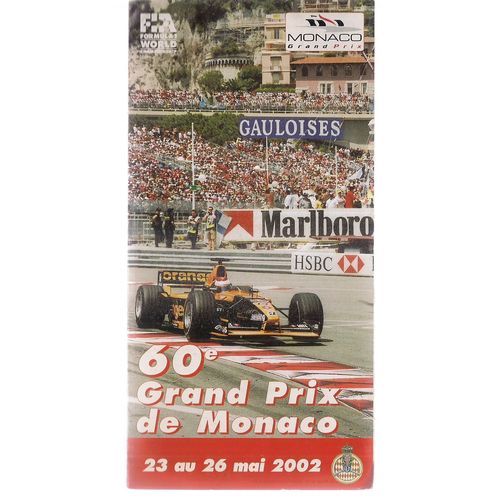MONACO GRAND PRIX 2002 brochure. leaflet =