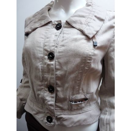 MARC CAIN SPORTS SAND MULTI JACKET UK 8 £379 BNWT