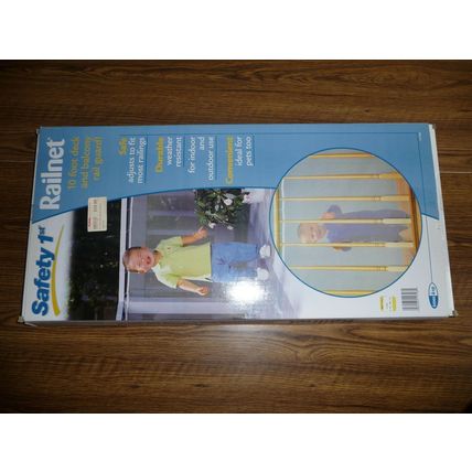 Safety 1st Baby Kids RailNet Indoor Stairwell Outdoor Balcony Deck Guard