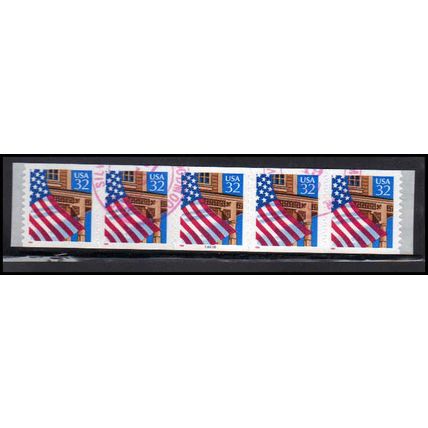 Used 2915C 32c U.S. Flag Over Porch Very Fine PNC 66666/5 12x12 PA3624
