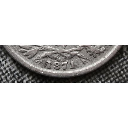 1871 Queen Victoria Silver Sixpence 6d British English 92.5% Silver Die 13