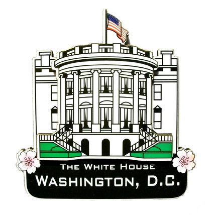 The White House Washington D.C. Artwood Fridge Magnet