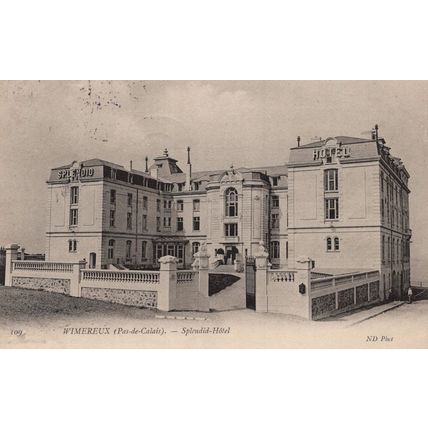 Wimereux Splendid Hotel Old French 1906 Postcard