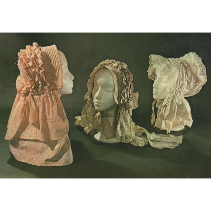 Boat Women's Waterways Bonnets British Canal Fashion Postcard