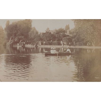Romantic Dating The Lake Abbey Park Leicester RPC Postcard