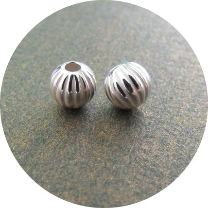 5mm 925 Silver Corrugated Beads Perfect Spacer Bead Quality 3 pack sizes C28