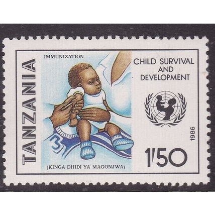 Tanzania 1986 Immunization 1.50s SG 484 Mint Never Hung VGC