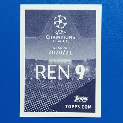 2020 Topps Champions League 20/21 Sticker REN9: Eduardo Camavinga