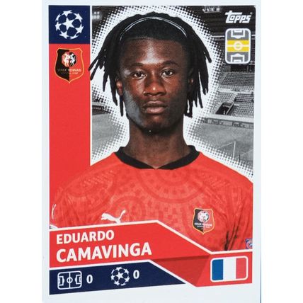 2020 Topps Champions League 20/21 Sticker REN9: Eduardo Camavinga