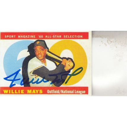 WILLIE MAYS 1960 SPORT MAGAZINE AUTOGRAPH SAN FRANCISCO GIANTS HOF WORLD CHAMP