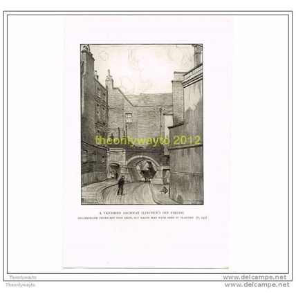 A VANISHED ARCHWAY (OLD SARDINIA CHAPEL, LINCOLN'S INN FIELDS), Illustration