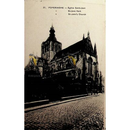 Poperinghe, Eglise St Jean, Belgium, 27 Sanson-Vanneste, Postcard