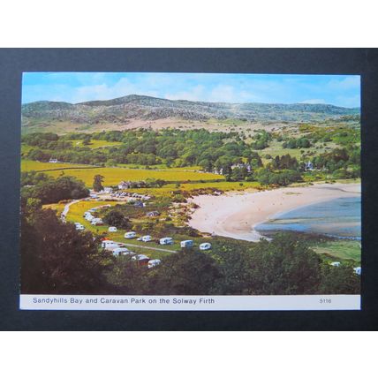 Sandyhills Bay & Caravan Park on the Solway Firth, Dumfriesshire Postcard